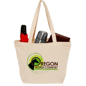 OCBBP1010 - Cotton Canvas Tote Bag With Zipper Clo Image